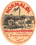 ca. 1905 Normal&oslash;l fra Bollesager Bryggeri i Esbjerg  