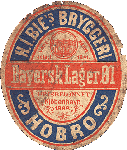 Ca 1900 Bayersk lager&oslash;l fra H.J. Bie Hobro
