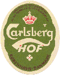 1964 - 1968 Hofleverand&oslash;r - etiket fra Carlsberg 