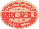 øletiket fra Chr. Langes Bryggeri i Kjerteminde