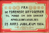 1904 T&aelig;ndstiks&aelig;ske fra De forende Bryggerier 