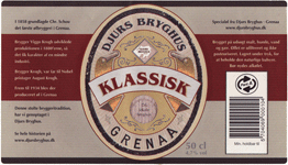 Djurs Bryghus, Klassisk, november 2007