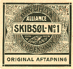 1910 - 1913 Alliance Skibsøl no 1