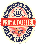 Ca 1935 Hasle Bryggeri Prima Taffel&oslash;l