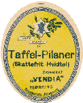 ca 1910 Taffelpilsner fra Vendia Hjørring