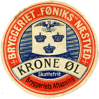 Ca 1897 Krone &oslash;l fra N&aelig;stved
