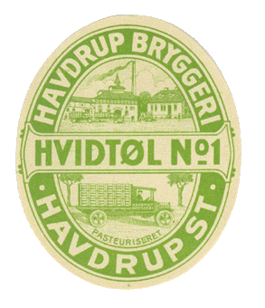 ca. 1955 Rode Bryggeri, hvidt&oslash;l no 1