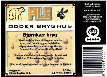 Odder Bryghus, Bj&oslash;rnkj&aelig;r Bryg, november 2007