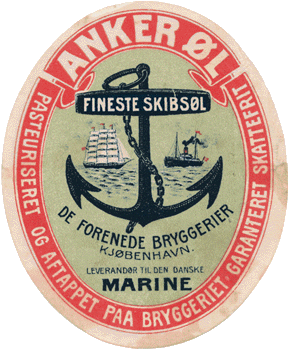 1907 Ankerøl fra De forenede Bryggerier