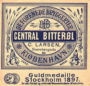 o 1900 Bitter&oslash;l aftappet p&aring; N&oslash;rregade 
