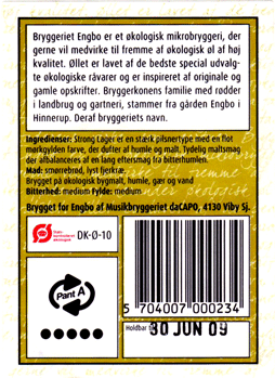 Bryggeriet Engbo, strong lager, juli 2008 