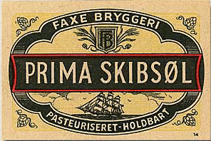 1947-1947 Skibsøl fra Faxe, kriseetiket