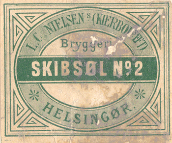1891 - 1902 Skibsøl fra Helsingør