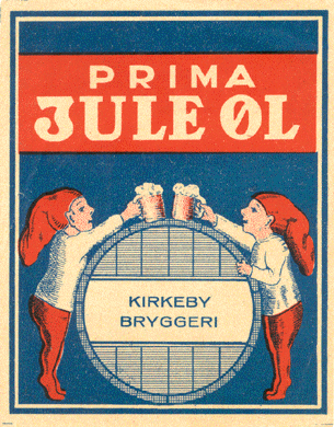 Før 1950 Kirkeby Bryggeri Prima Jule øl
