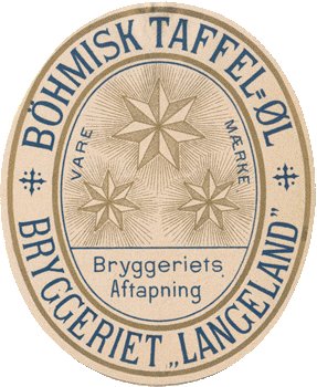 B&ouml;hmisk Taffel&oslash;l fra omkring 1900