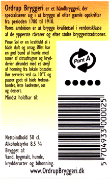 Ordrup Bryggeri, Pinse Sol juni 2008 