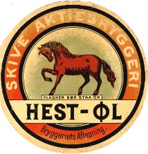 Skive aktiebryggeri hest &oslash;l 