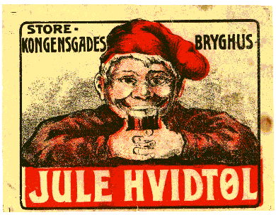 julen 1907 Store Kongensgade Bryghus jule hvidt&oslash;l