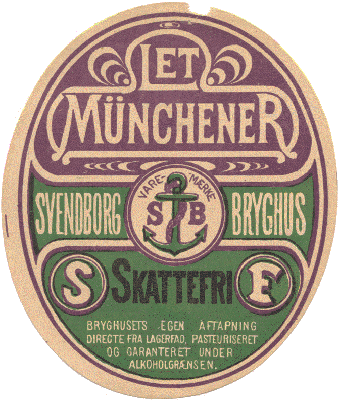 o 1910 Let M&uuml;nchener fra Svendborg Bryghus