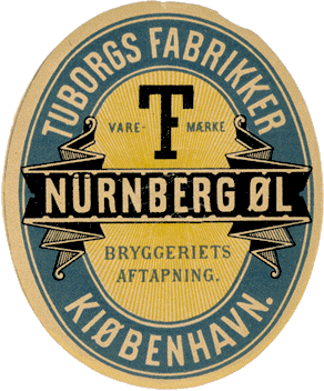 Ca 1890 Tuborg N&uuml;rnberg &oslash;l